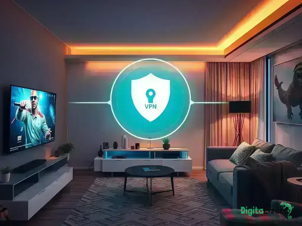 Secure streaming setup with VPN and security features