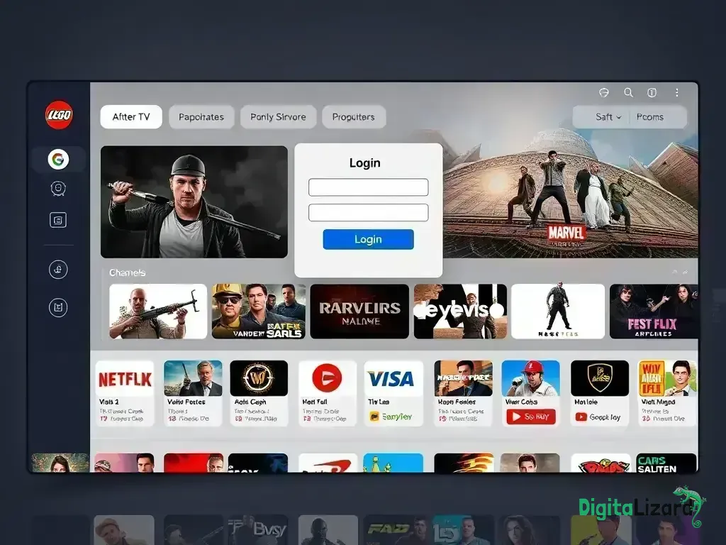 Successful login showing IPTV dashboard