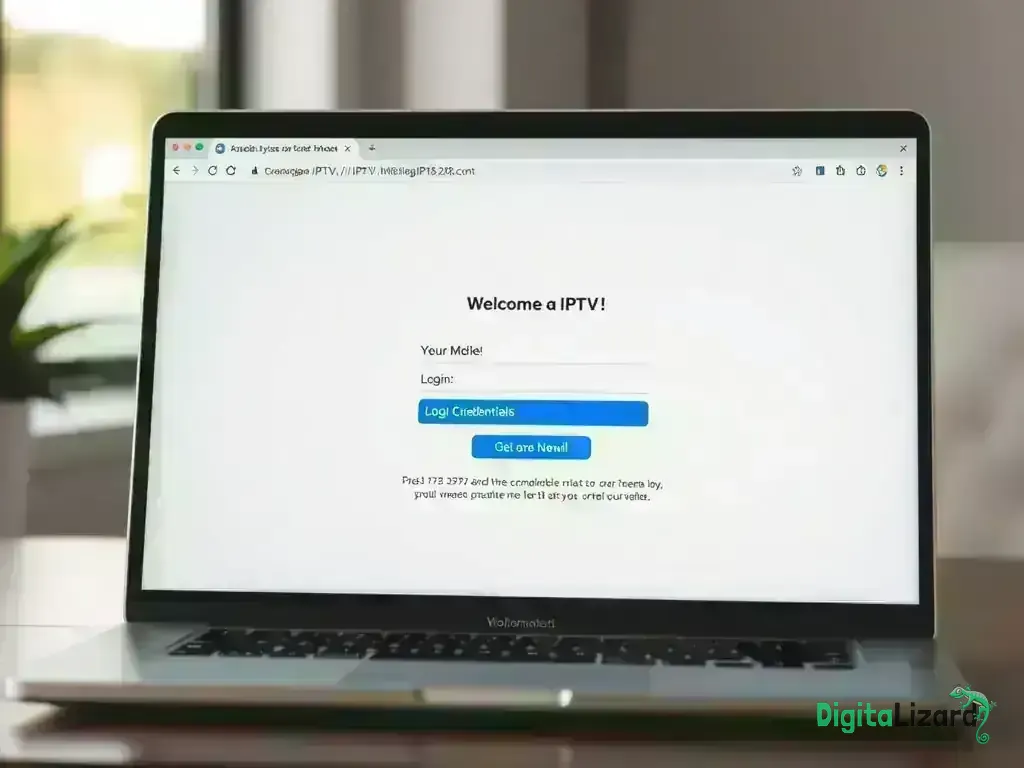 Welcome email showing Digitalizard login credentials